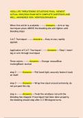 HOSA LIFE THREATENING SITUATIONS FINAL NEWEST  ACTUAL 2025&sol;2026 EXAM WITH COMPLETE QUESTIONS AND  WELL ANSWERED 100&percnt; &period;VERIFIED&sol;GRADED A