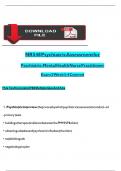 NR 548 Psychiatric Assessment for Psychiatric-Mental Health Nurse Practitioner Exam 2 Week 3-4 Covered