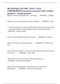 Microbiology UTA 2460 - Exam 1 Exam COMPREHENSIVE questions answered&comma; 2025 verified graded A&plus; already passed&excl;