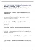NEA BC EXAM 2025 UPDATE Verified Questions And Answers &vert; Guaranteed Success&excl;&excl;