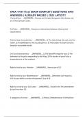 SPEA-V184 Final EXAM COMPLETE QUESTIONS AND ANSWERS &vert; ALREADY PASSED &vert; 2025 LATEST&excl;&excl;
