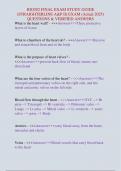 BIO202 FINAL EXAM STUDY GUIDE &lpar;STRAIGHTERLINE A&P II&rpar; EXAM &lpar;Actual 2025&rpar; QUESTIONS & VERIFIED ANSWERS