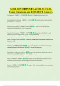 AOS2 REVISION UPDATED ACTUAL   Exam Questions and CORRECT Answers 