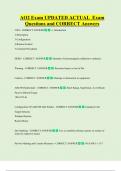 AO2 Exam UPDATED ACTUAL  Exam  Questions and CORRECT Answers 