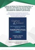 Goodman and Gilman The Pharmacological Basis of Therapeutics 13th Edition by Laurence Brunton&comma; Bjorn Knollman&comma; Randa Hilal Dandan ISBN 9781259584749 1259584747 - Digital Download