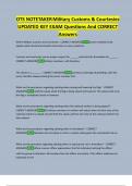 OTS NOTETAKER Military Customs & Courtesies  UPDATED KEY EXAM Questions And CORRECT  Answers