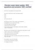 Elevator exam latest update 2025&period;