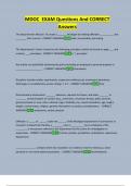 MDOC  EXAM Questions And CORRECT  Answers