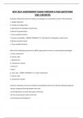 BOC SELF-ASSESSMENT EXAM VERSION 6 PA8 QUESTIONS AND ANSWERS