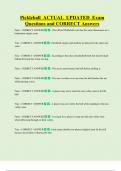 Pickleball  ACTUAL  UPDATED  Exam  Questions and CORRECT Answers