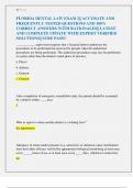 FLORIDA DENTAL LAW EXAM 2&vert;&vert; ACCURATE AND  FREQUENTLY TESTED QUESTIONS AND 100&percnt;  CORRECT ANSWERS WITH RATIONALES&vert;&vert; LATEST  AND COMPLETE UPDATE WITH EXPERT VERIFIED  SOLUTIONS&vert;&vert; SURE PASS&excl;&excl; 