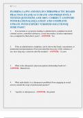 FLORIDA LAWS AND RULES CHIROPRACTIC BOARD  PRACTICE EXAM&vert;&vert; ACCURATE AND FREQUENTLY  TESTED QUESTIONS AND 100&percnt; CORRECT ANSWERS  WITH RATIONALES&vert;&vert; LATEST AND COMPLETE  UPDATE WITH EXPERT VERIFIED SOLUTIONS&vert;&vert;  SURE PASS&excl;&excl; 