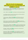 ISDS 351 EXAM 2 Krishnamurthi  UPDATED ACTUAL Exam Questions and  CORRECT Answers 