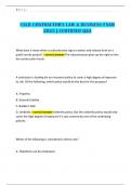 CSLB CONTRACTOR'S LAW & BUSINESS EXAM 2025 &vert; CERTIFIED Q&A