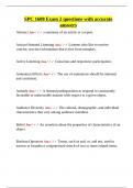 SPC 1608 Exam 2 questions with accurate answers
