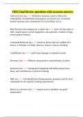 ODS Final Review questions with accurate answers&period;