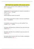 ODS Final Exam questions with accurate answers