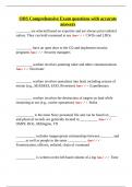 ODS Comprehensive Exam questions with accurate answers