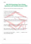 BIO 253 Physiology Test 4 Study Questions with Detailed Answers 2025