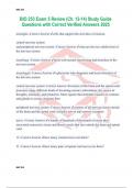 BIO 253 Exam 5 Review &lpar;Ch&period; 12-14&rpar; Study Guide Questions with Correct Verified Answers 2025