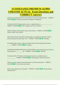 UCONEXAM22 PREMIUM AUDIO  UPDATED ACTUAL  Exam Questions and  CORRECT Answers 