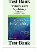 Test Bank For Primary Care Psychiatry 2nd Edition by Dr&period; Robert M&period; McCarron&period; All Chapters 1-26&period; Latest Edition 2025