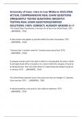 University of Iowa- Intro to Law Midterm 2025&sol;2026 ACTUAL COMPREHENSIVE REAL EXAM QUESTIONS &vert;FREQUENTLY TESTED QUESTIONS &vert;RECENTLY TESTING REAL EXAM QUESTIONS&vert;VERIFIED SOLUTIONS &lpar;100&percnt; CORRECT&rpar; ALREADY GRADED A&plus;&excl;&excl;