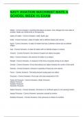 NAVY AVIATION MACHINIST MATE A SCHOOL WEEK -1 EXAM QUESTIONS AND ANSWERS &lpar;GRADED A&rpar;