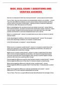 BIOC 3022&colon; EXAM 1 QUESTIONS AND VERIFIED ANSWERS 