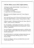 CSE 360&colon; Midterm Answers With Complete Solutions