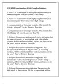 CSE 230 Exam Questions With Complete Solutions