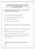 NURSE EXECUTIVE&comma; ADVANCED EXAM SAMPLE QUESTIONS WITH COMPLETE SOLUTIONS 100&percnt; VERIFIED &vert; A GRADE&period;