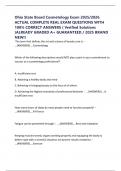 Ohio State Board Cosmetology Exam 2025&sol;2026 ACTUAL COMPLETE REAL EXAM QUESTIONS WITH 100&percnt; CORRECT ANSWERS &lpar; Verified Solutions &rpar;ALREADY GRADED A&plus; GUARANTEED &sol; 2025 BRAND NEW&excl;&excl;