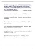 NJ DMV Knowledge Test - EXAM 2025&sol;2026 ACTUAL COMPLETE REAL EXAM QUESTIONS AND CORRECT ANSWERS &lpar;VERIFIED ANSWERS&rpar; ALREADY GRADED A&plus; &sol;2025 BRAND NEW&excl;&excl;