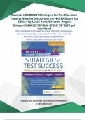 Saunders 2020 2021 Strategies for Test Success Passing Nursing School and the NCLEX Exam 6th Edition by Linda Anne Silvestri&comma; Angela Silvestri ISBN 0275972380 9780275972387 - Digital Download