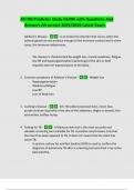 ATI RN Predictor Study Guide 2025&sol;2026 &vert; Questions and Answers &vert; All Correct and Verified &vert; Latest Exam Version