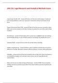 LRA 215&colon; Legal Research and Analytical Methods Exam