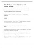 FIS 201 Exam 3 Mohr Questions with correct answers