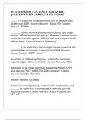 NCTI TECH 4 TO 5 CH&period; TEST STUDY GUIDE QUESTIONS WITH COMPLETE SOLUTIONS