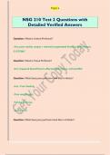 NSG 210 Questions with Detailed Verified Answers