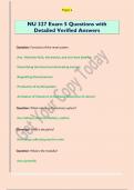 Nu 327 Exam   Questions with Detailed Verified Answers