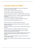 Emergency Medicine COMAT &vert; Questions and Answers &vert; 2025 Update &vert; 100&percnt; Correct&period;