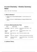 A-Level Chemistry Kinetics Notes &ndash; Clear Summary & Exam Tips &lpar;Edexcel&sol;AQA&sol;OCR&rpar;