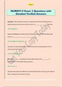NURS5315 Exam 2 Questions with  Detailed Verified Answers