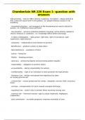 Chamberlain NR 226 Exam 1- question with answers
