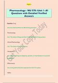NU 578   Questions with Detailed Verified Answers