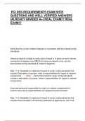 PCI DSS REQUIREMENTS EXAM WITH QUESTIONS AND WELL VERIFIED ANSWERS &lbrack;ALREADY GRADED A&plus;&rsqb; REAL EXAM&excl;&excl;&excl; REAL EXAM&excl;&excl;&excl;