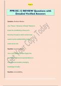 PPR EC-12 REVIEW Questions with  Detailed Verified Answers