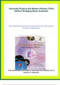 University Physics with Modern Physics &lpar;Third Edition&rpar; Wolfgang Bauer - Instant Download