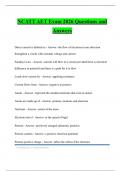NCATT AET Bundled Tests 2026 Questions and Answers